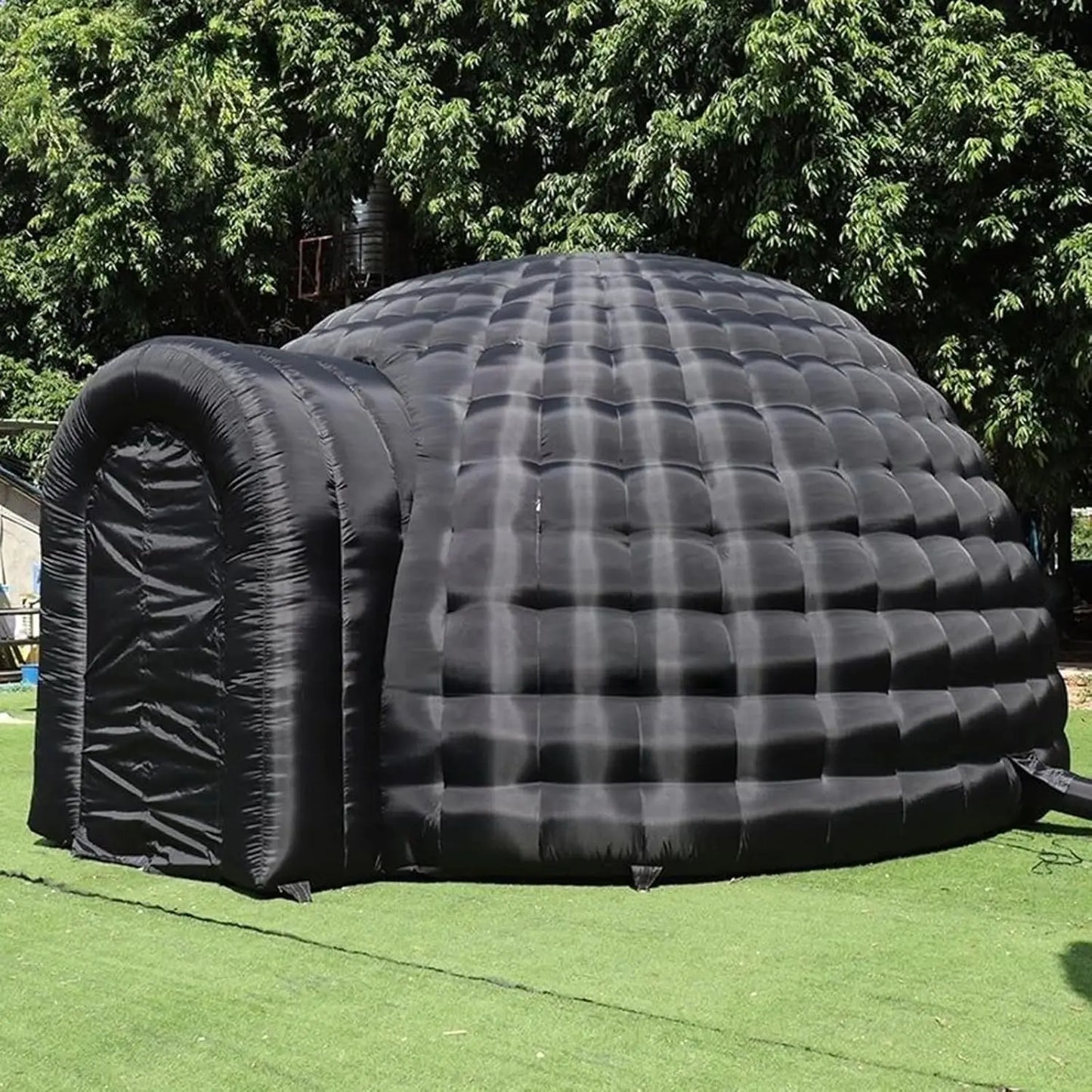 ANTNX Outdoor Portable Inflatable Igloo Dome Tent With Built-In RGB Light Black Dome House For Club Party Wedding Event Decoration ANTNX.COM