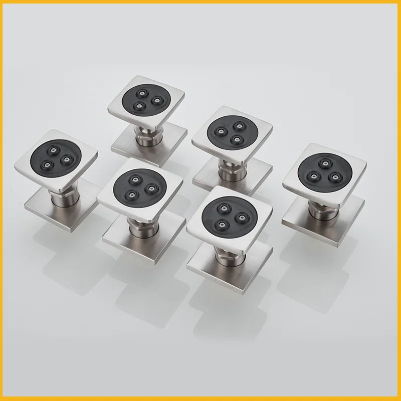 MMOOKA Chrome Black Body Sprays Square Shower Spa Massage Body Jets Rose Gold Concealed Shower Spray Head Faucet Accessory Brushed Gold MMOOKA.COM