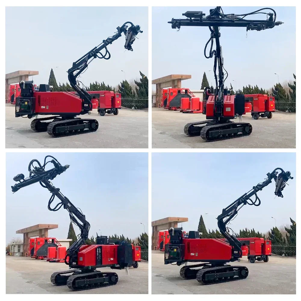 Out the Hole Tunnel Blast Machine Excavator Mounted Hydraulic Rock Drilling Rig for Borehole Drilling Blasting Holes