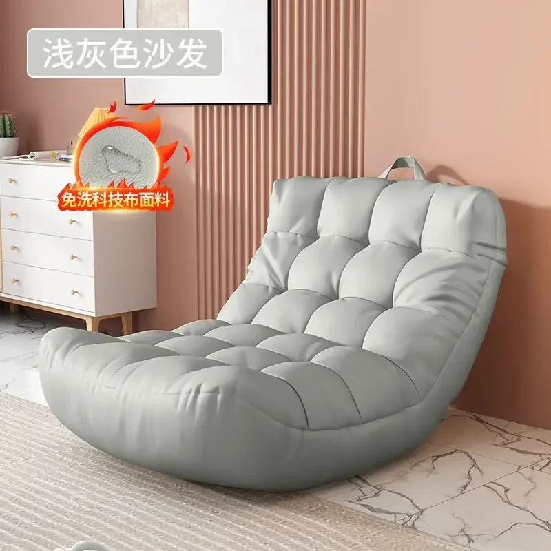 MMOOKA Lazy Sofa Bedroom Balcony Bay Window Tatami Caterpillar Bean Bag Sofa Chair Foldable Floor Adjustable Lounge Sofa