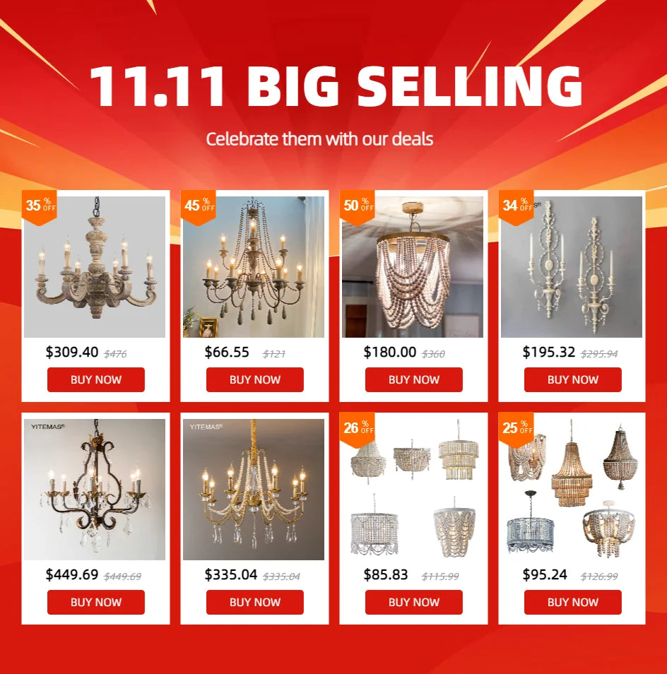 Customized Large Chandelier For Hotel Lobby Villa Wooden Beaded Big Chandelier Dia115 H180Cm Pure White Beads 6 Meters Chain