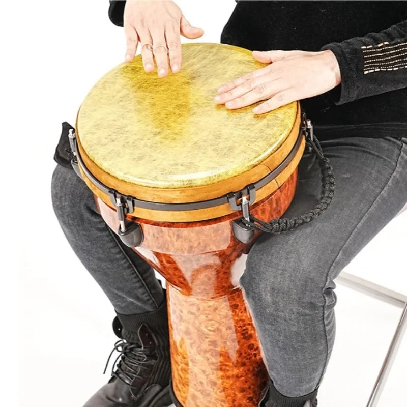 PVC Painted African Drum 12 Inch Beginners Practice Djembe Drums Professionally Playing Accompaniment Percussion Instruments
