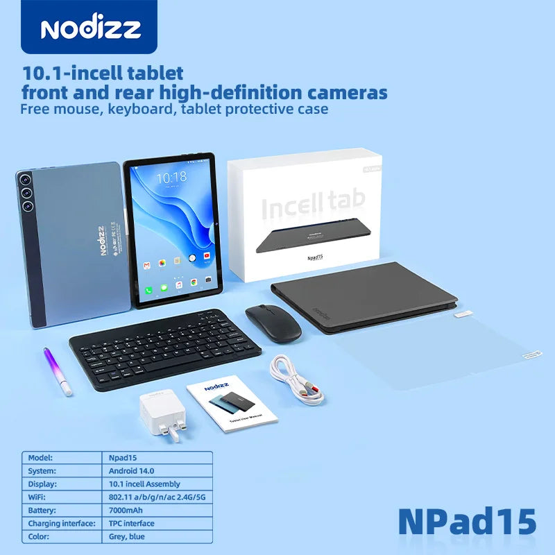 MMOOKA 2025 New MI Pad Npad 15 Original Tablet 10inch Google play TikTOK THD 4K Android 14 12GB+512GB 7000mAh 5G SIM WiFi GPS Tablet PC