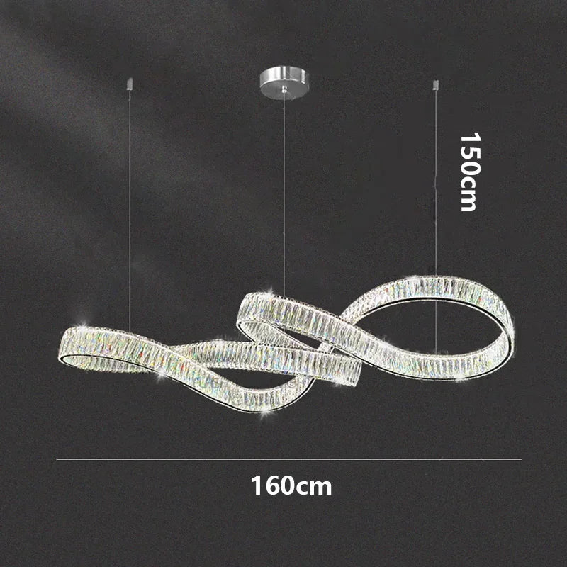 home decorationPendant lights, luxury crystal living room chandelier, dining room Pendant lamp, ceiling light, indoor lighting
