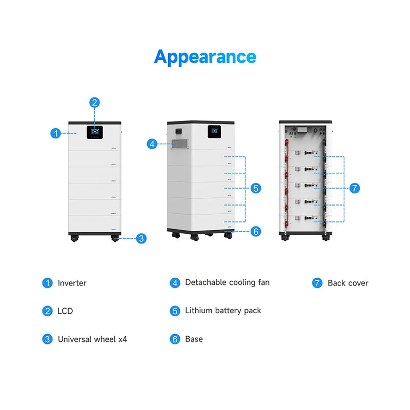 ANTNX Epever All In One 5kWh 10kWh 15kWh 20kWh 30kWh Lithium Battery With Off-grid Inverter Residential ESS Home Energy Storage System ANTNX.COM