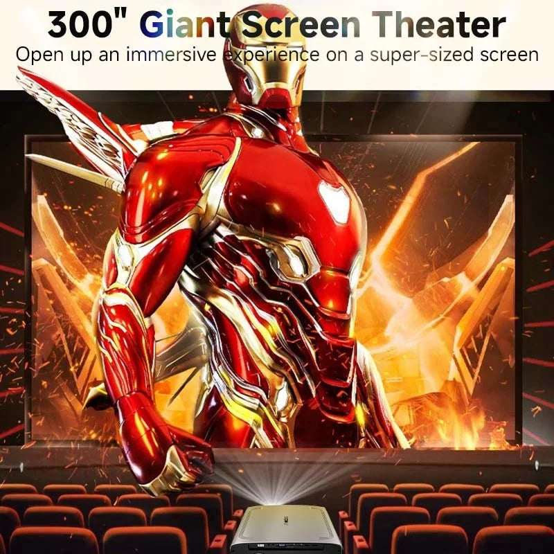 MMOOKA 2025 hot CAIWEI 2024 Tiktok hot selling 1550 ANSI Portable Projector 4k Video Smart Wi-fi Beamer Home Theater
