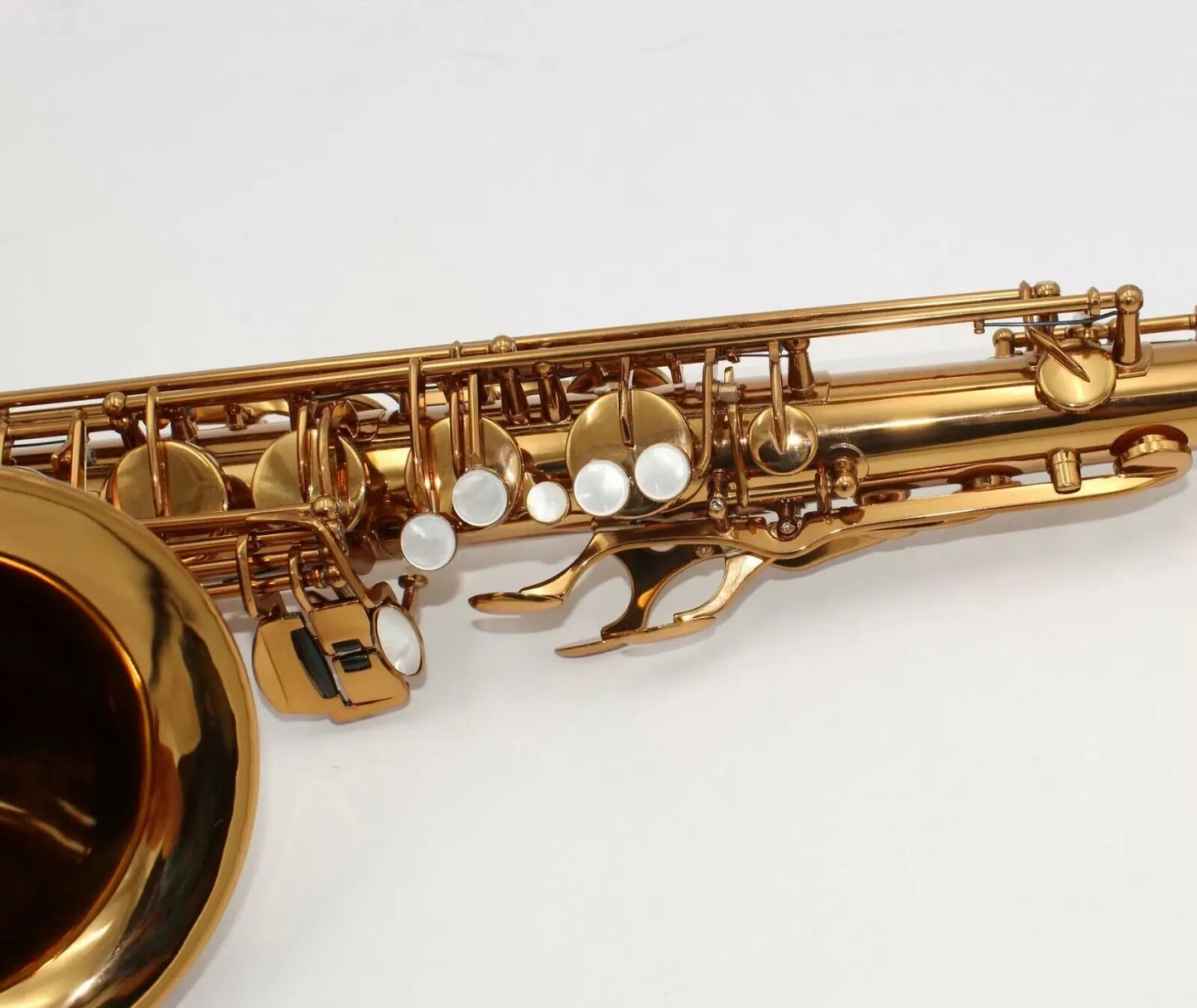music dark gold lacquer tenor saxophone Mark VI type no F# by PC case
