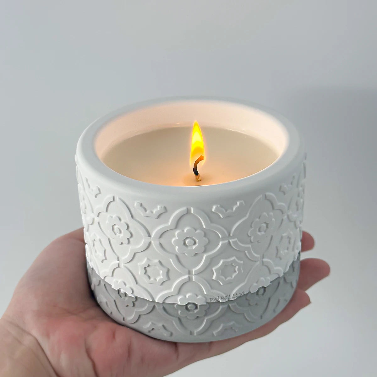MMOOKA DIY Round Plaster Candle Cup Silicone Mold Flowerpot Storage Jar Cement Plaster Pottery Mould Concrete Making Crafts SuppliesMMOOKA.COM