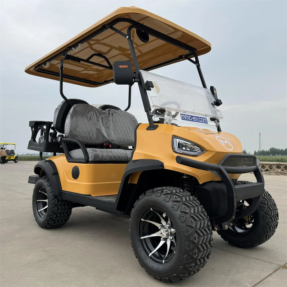 ANTNX New Design 4 Seater 60V 72V Lithium Battery Golf Carts New Arrival Red Golf Carts 4KW 5KW 7.5 KW AC Motor Electric Golf Carts ANTNX.COM