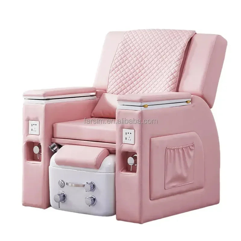 MMOOKA 2023 Professional Luxury Modern Beauty Nail Furniture Reclining Swivel Foot Spa Massage Pedicure Chair