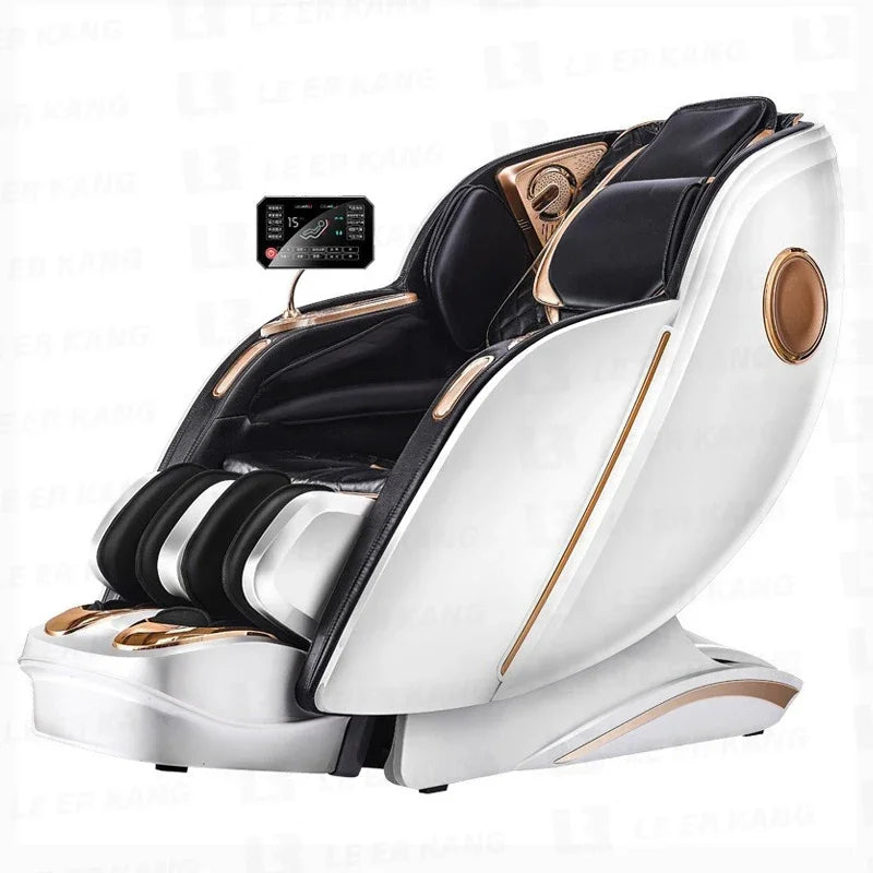 MMOOKA Intelligent Voice Control Chair Kneading Full Body Zero Gravity Stretching Shiatsu Large Size Massage Chair with Bluetooth