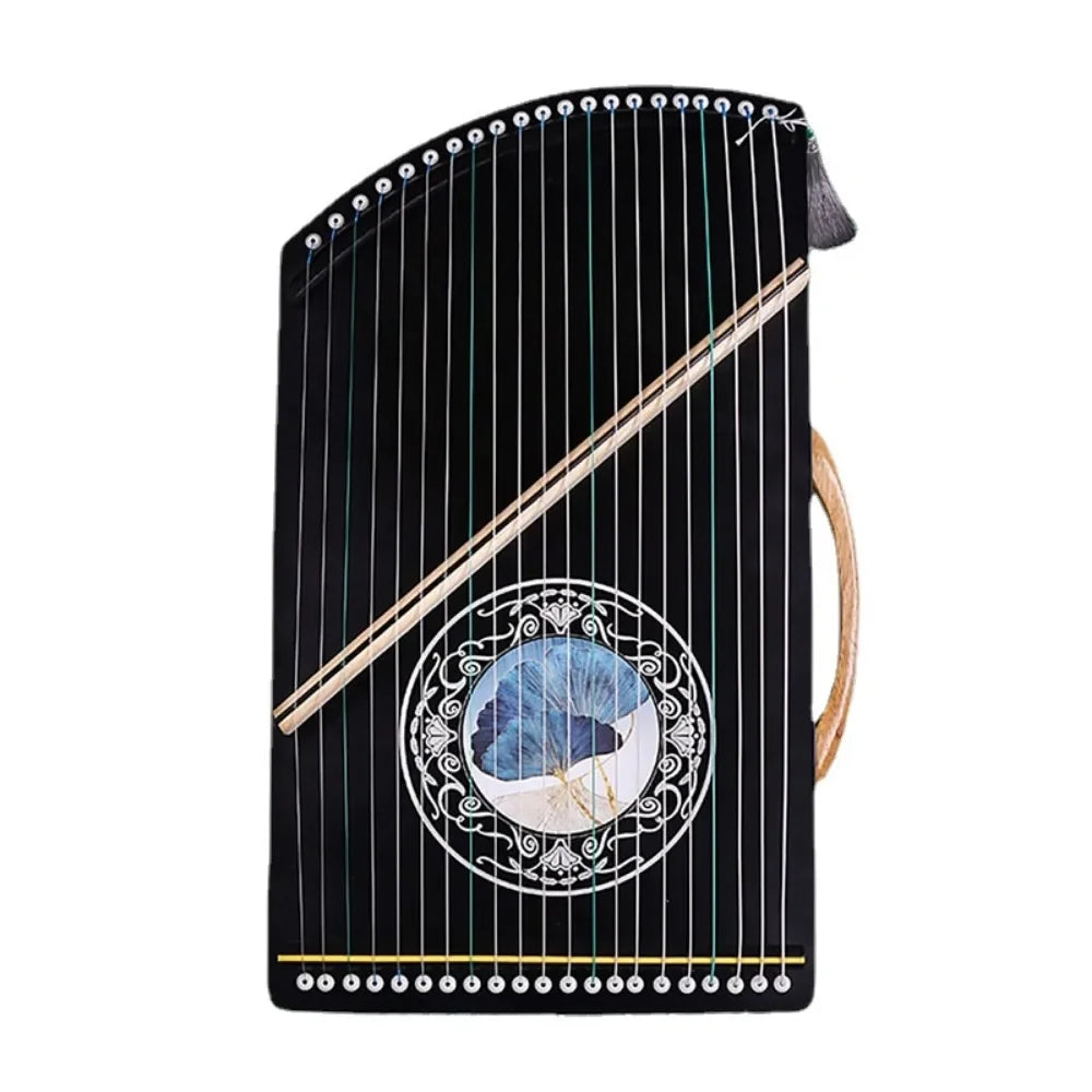 14 21 Strings Guzheng Portable Wooden Guqin Chinese Mini Zither Beginner Finger Trainer Traditional Stringed Instruments Gift