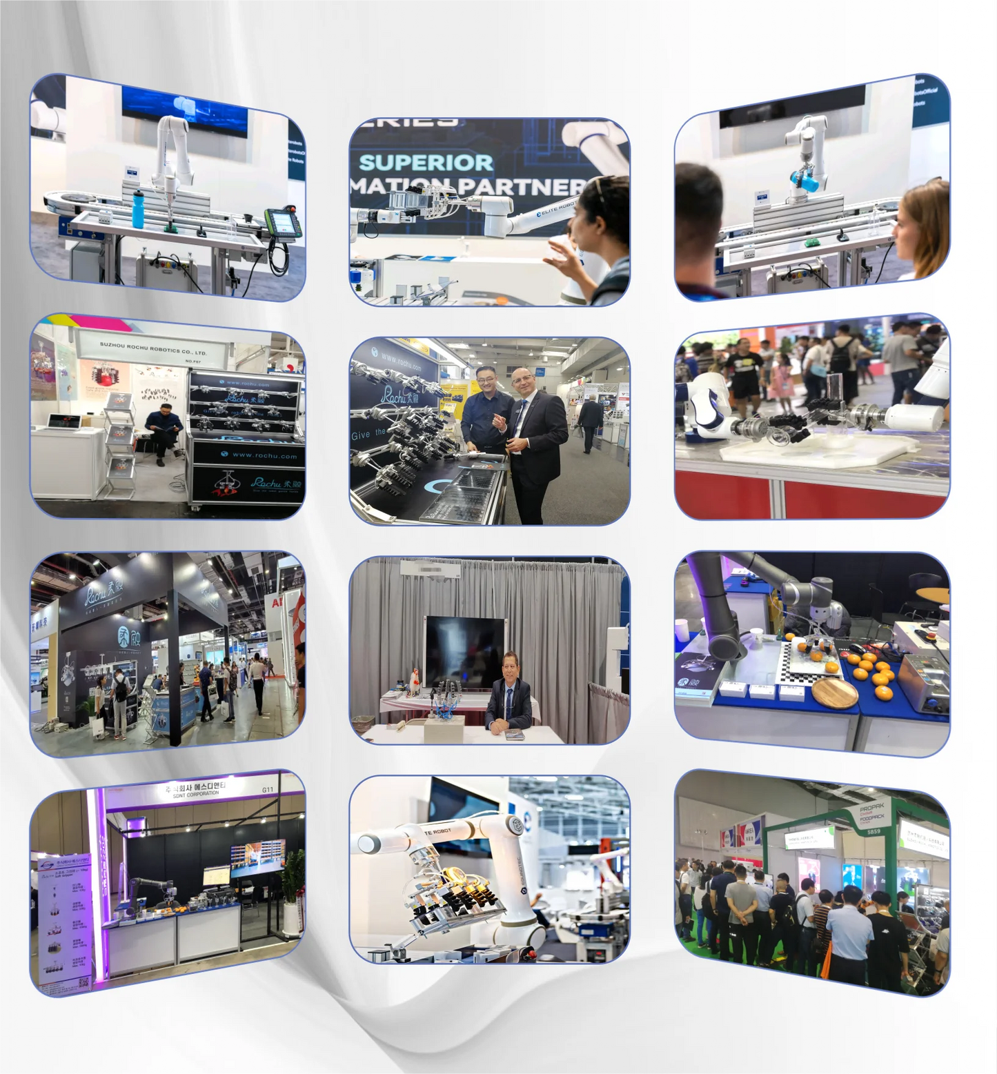 New Product Collaborative Robot Arm Pneumatic Finger Soft Gripper food industry equipment Rochu Robotics