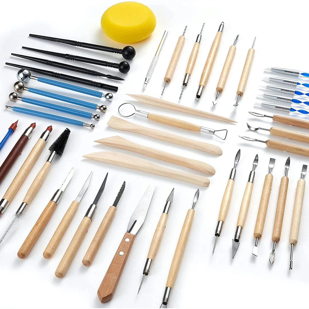MMOOKA MMOOKA 8-61Pcs Pottery Clay Sculpting Tools, Ceramic Carving Kit Crafts Cake Ceramics Clay Sculpting Carving Pottery Modeling Tool SetMMOOKA.COM
