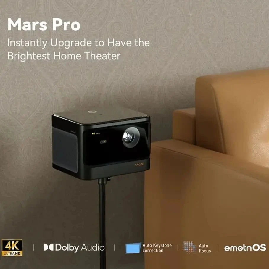 Global version Dangbei Mars Pro Projector 4K Laser Beamer 3200ANSI Lumen with 128GB Memory Active 3D Wifi Smart TV Home Theater