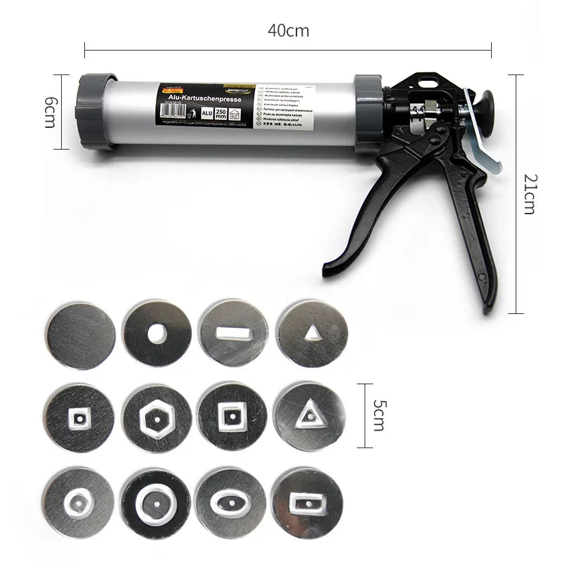 MMOOKA MMOOKA Pottery Tools Hollow Mud Stick Extruder Set DIY12 Kinds of Soft Hollow Mud Stick Handheld Mud Squeezing Gun Clay Modeling ToolMMOOKA.COM