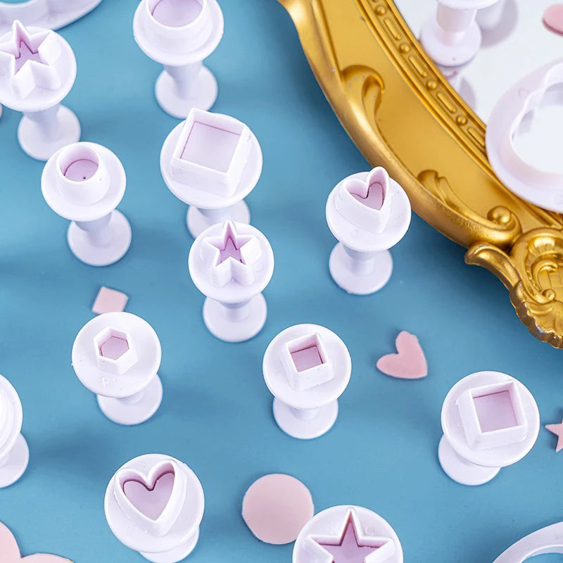 MMOOKA MMOOKA 3/4Pcs Ceramic Cutting Mold Clay Polymer Pottery Sculpture Cutter Heart Star Shaped DIY Geometric Snow Figure Modeling ToolMMOOKA.COM
