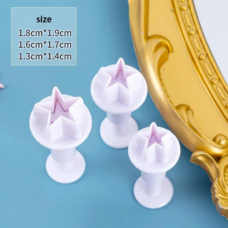 MMOOKA MMOOKA 3/4Pcs Ceramic Cutting Mold Clay Polymer Pottery Sculpture Cutter Heart Star Shaped DIY Geometric Snow Figure Modeling ToolMMOOKA.COM
