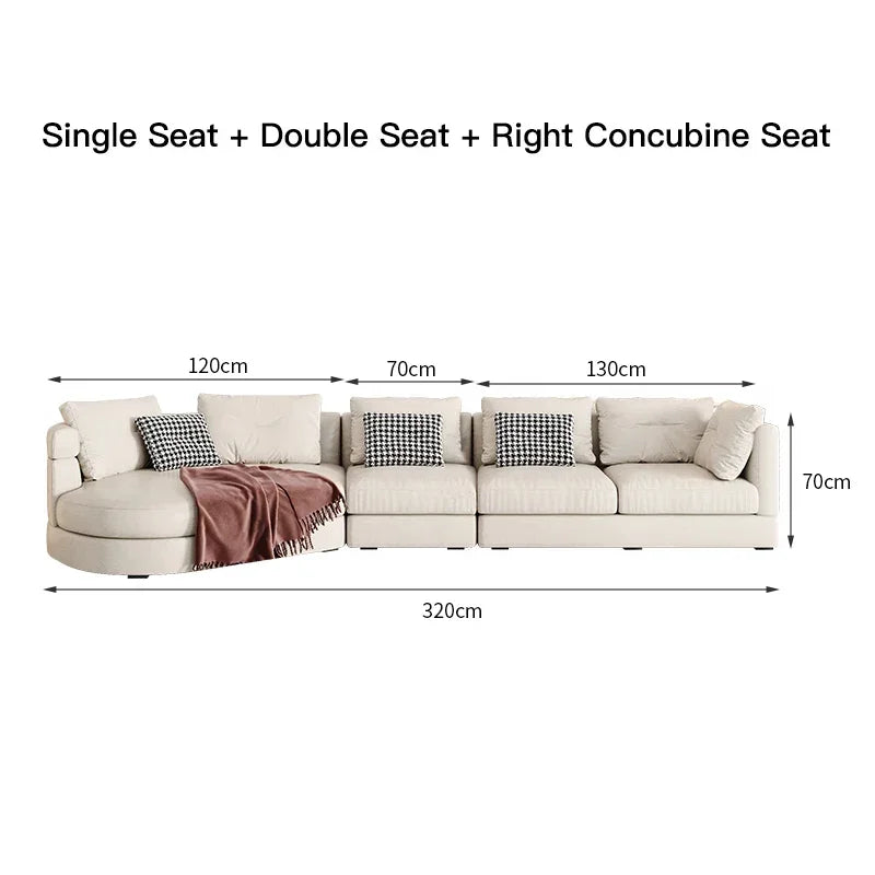 MMOOKA Comfort Lazy Lounger Sofa Tatami Adjustable Lounge Chair Floor Balcony Bay Window Leisure Long Sofa Floor Modular Divano Home