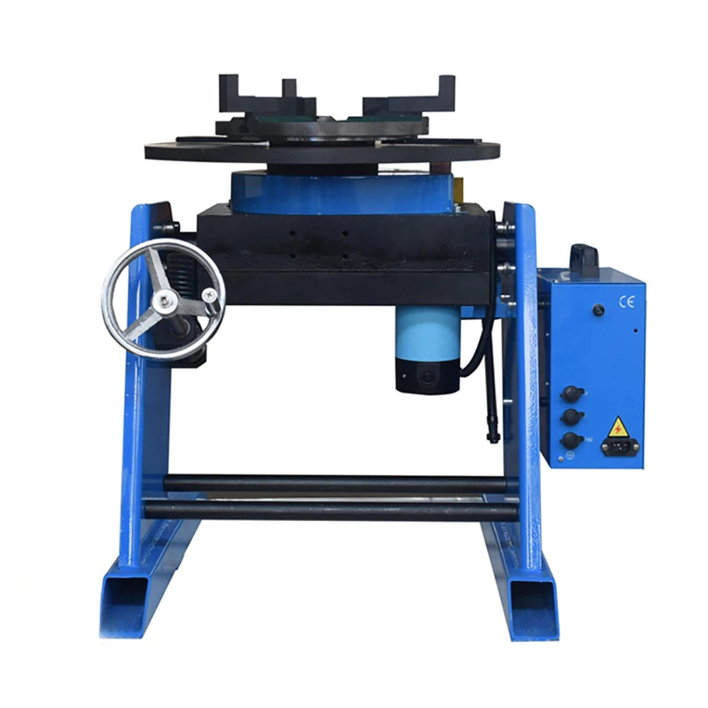 30KG Welding Positioner Positioning Turntable 0-90, Welder Positioner Turntable Machine Equipment 15RPM 310mm Dia