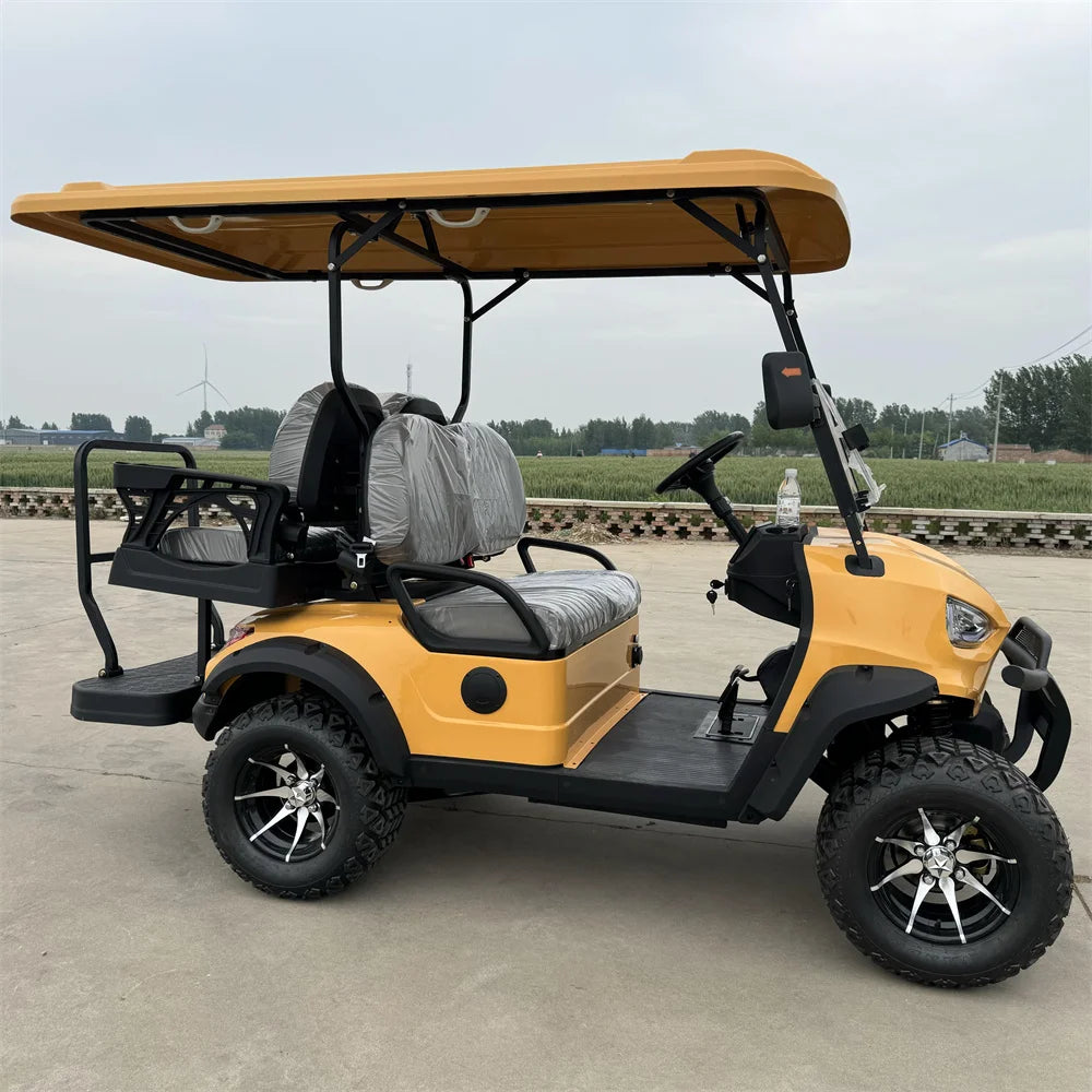 ANTNX New Design 4 Seater 60V 72V Lithium Battery Golf Carts New Arrival Red Golf Carts 4KW 5KW 7.5 KW AC Motor Electric Golf Carts ANTNX.COM