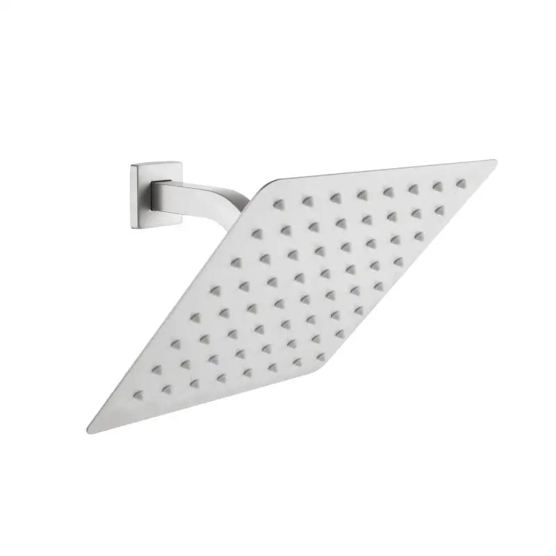 Ultra-Thin Stainless Steel Rain Shower Head with Self-Cleaning Nozzles, High Pressure Waterfall Design for Full Body Coverage