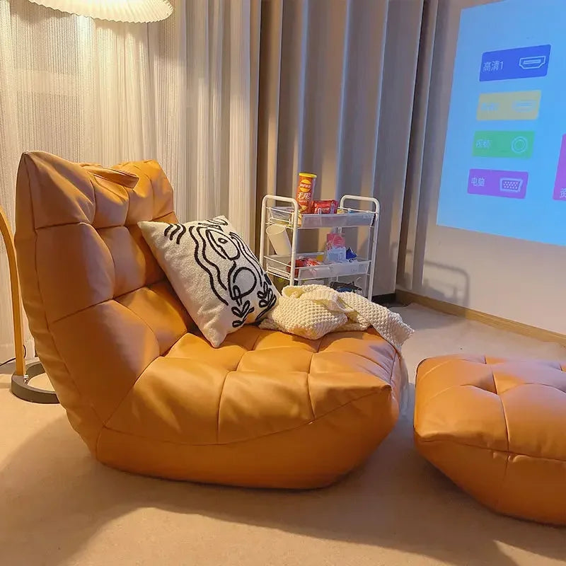 MMOOKA Lazy Sofa Bedroom Balcony Bay Window Tatami Caterpillar Bean Bag Sofa Chair Foldable Floor Adjustable Lounge Sofa