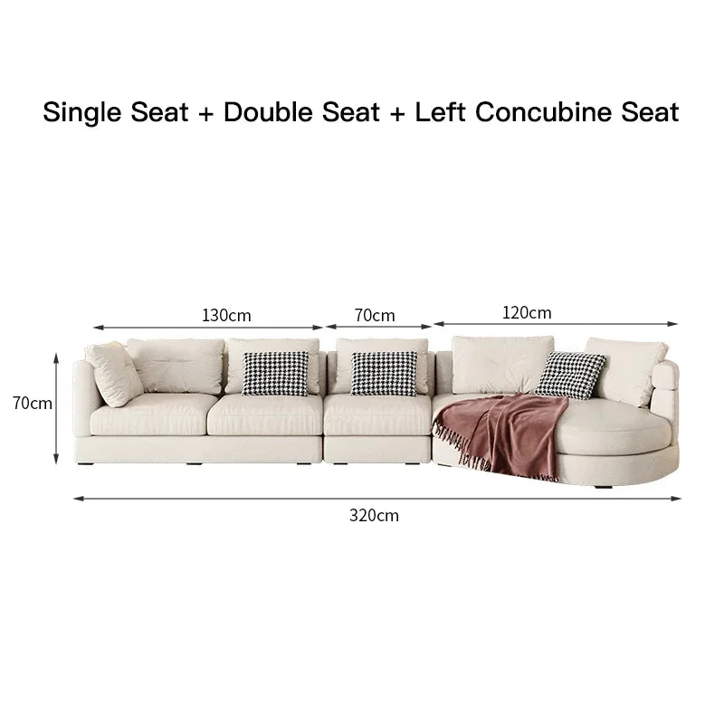 MMOOKA Comfort Lazy Lounger Sofa Tatami Adjustable Lounge Chair Floor Balcony Bay Window Leisure Long Sofa Floor Modular Divano Home