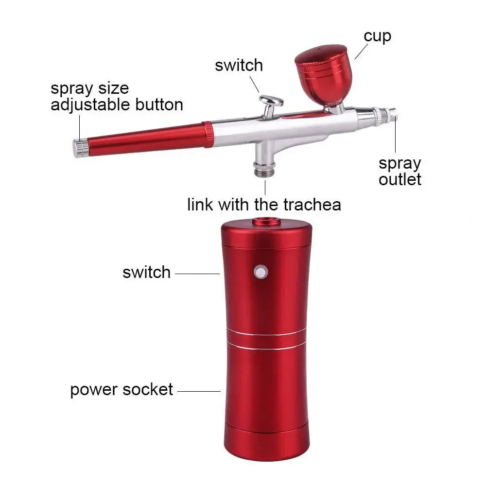 MMOOKA MMOOKA Stainless Steel Spray Pot Glaze Tool with Air Pump Paint Spray Gun Ceramic Glazing Blowing Glaze Set Pottery Portable Spray GunMMOOKA.COM