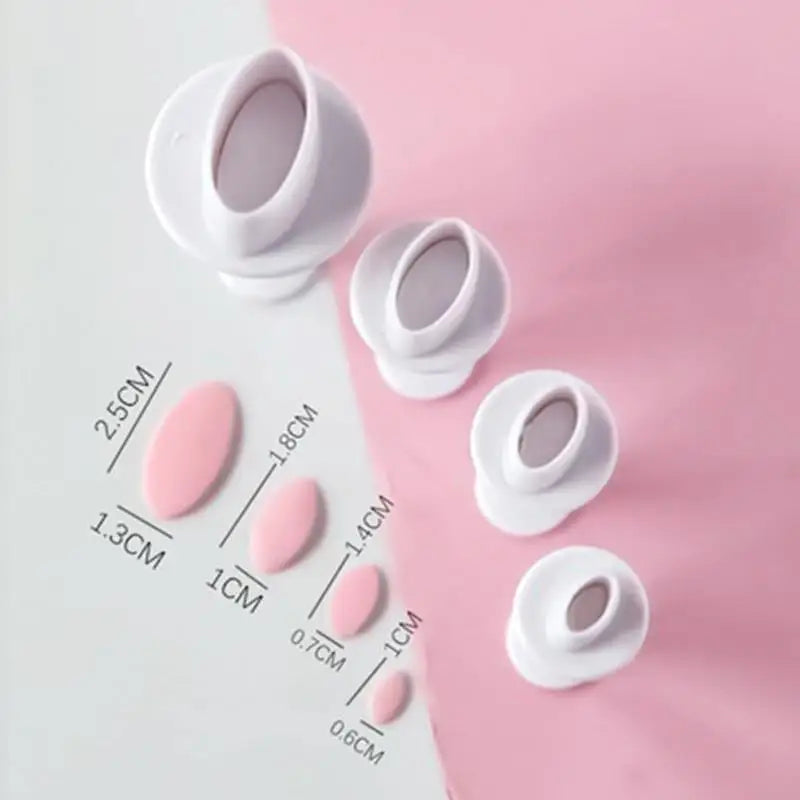 MMOOKA MMOOKA 3/4Pcs Ceramic Cutting Mold Clay Polymer Pottery Sculpture Cutter Heart Star Shaped DIY Geometric Snow Figure Modeling ToolMMOOKA.COM