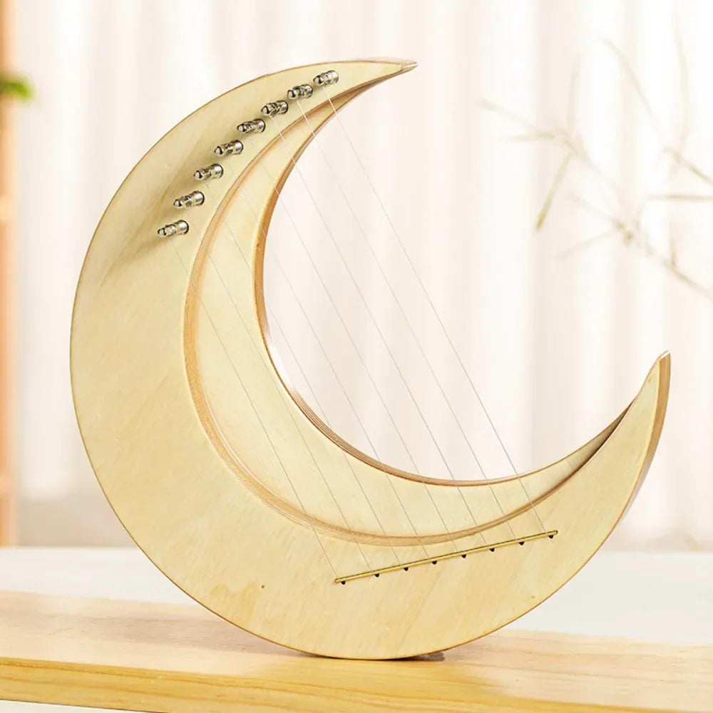 Portable Harp 15-string Lyre Beginner 10-string Lyre Small Harp Unique Art Design Chinese Musical Stringed Instruments