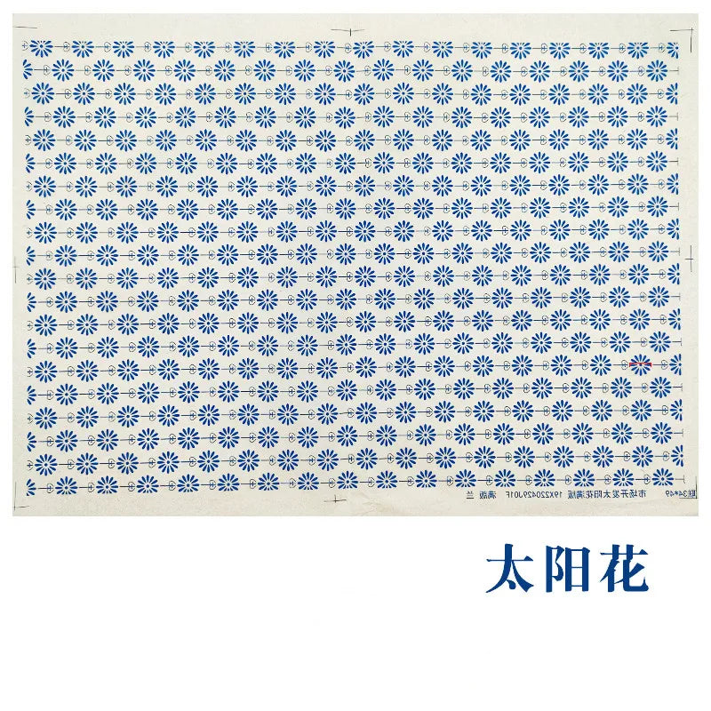 MMOOKA 1PCS New Pottery Ceramics Clay Transfer Paper Glaze Underglaze Flower Paper Jingdezhen Blue and White Porcelain Decal PaperMMOOKA.COM