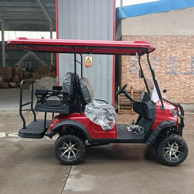 ANTNX Sightseeing 60V 72V Lithium Battery 4 Wheel Drive 4000W 5000W 7500W 4 Seater Electric Golf Cart With Luggage Carrier ANTNX.COM