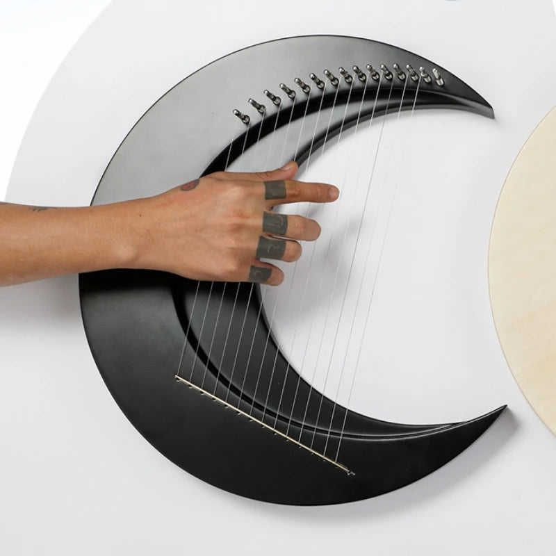 Portable Harp 15-string Lyre Beginner 10-string Lyre Small Harp Unique Art Design Chinese Musical Stringed Instruments