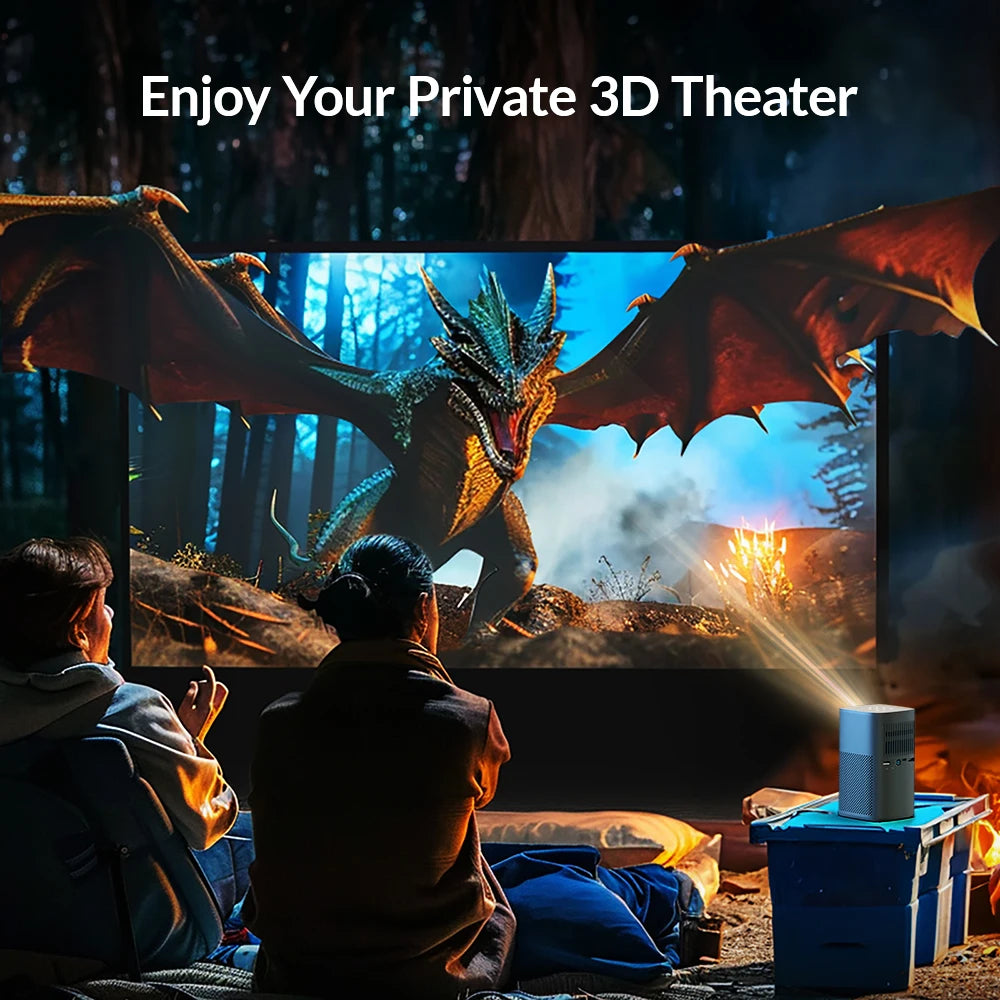 ANTNX VEVSHAO V30 1080P Portable LED DLP Projector with Built-in Battery Smart Wifi Android System 3D Ready for Home and Outdoor Use ANTNX.COM