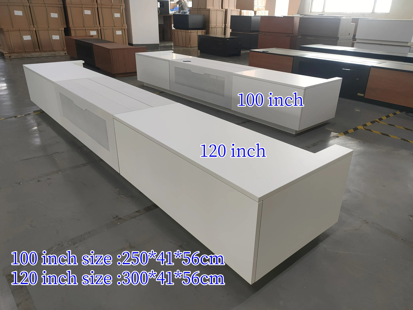 2024 New UST Projector TV Cabinet Ultra Short Throw Laser Remote Motorized Projector Cabinet for Home Theater