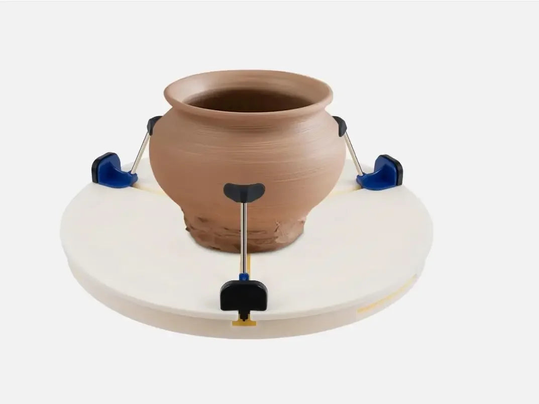 MMOOKA MMOOKA Portable Pottery Machine Turntable Clamp Pottery,15.35inch Adjustable Ceramic Art Repair Tool,Ceramic Trim Holder Centers ClipMMOOKA.COM