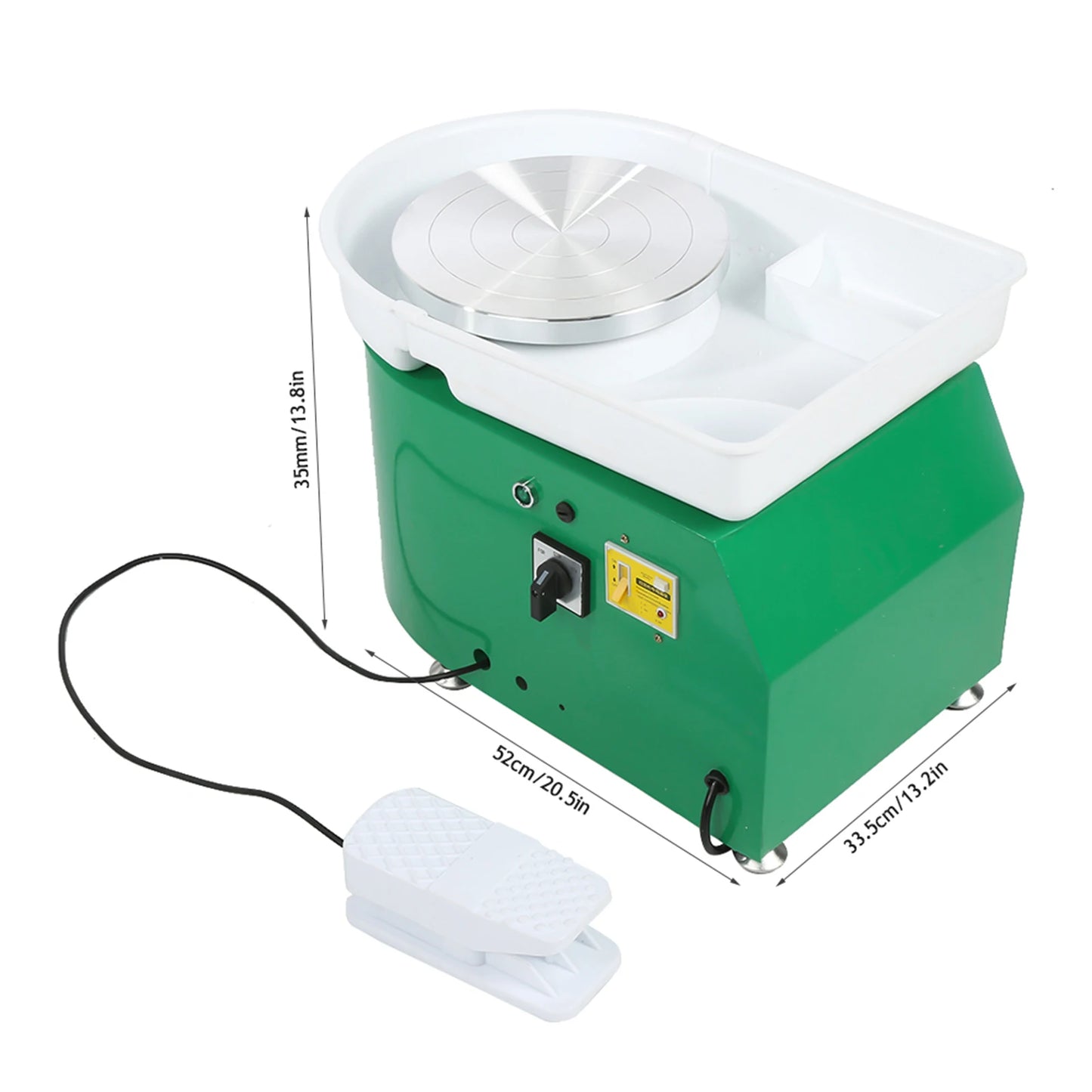 MMOOKA MMOOKA 350W 24cm Brushless Electric Pottery Wheel Machine for Student and Amateur Electric Clay Art Wheel Electric Clay Wheel MachineMMOOKA.COM