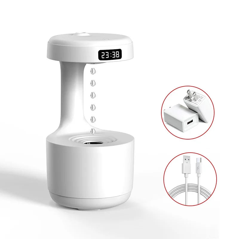 MMOOKA 2025 Latest Household Anti Gravity air Humidifier Ultrasonic Quiet Atmosphere Light Aromatherapy Machine Humidifier Dropshipping