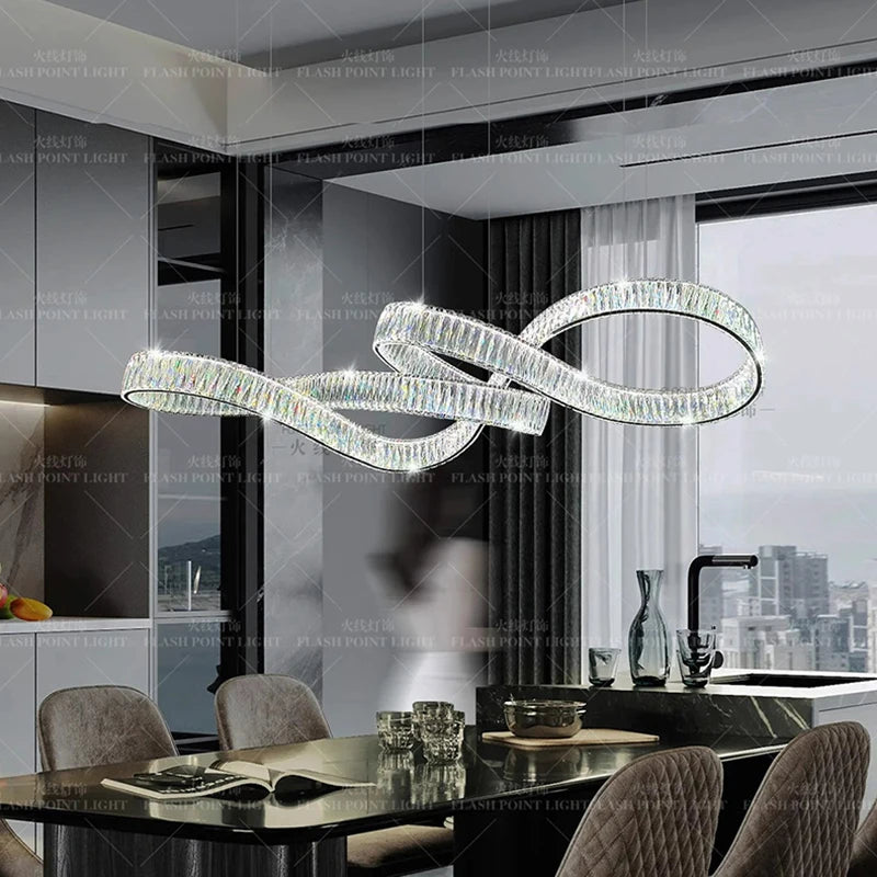 home decorationPendant lights, luxury crystal living room chandelier, dining room Pendant lamp, ceiling light, indoor lighting
