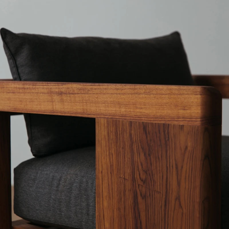 ANTNX Individual Wooden Living Room Chairs Modern Design Design Relax Living Room Chairs Balcony Luxury Sillon Lounge Suite Furniture ANTNX.COM
