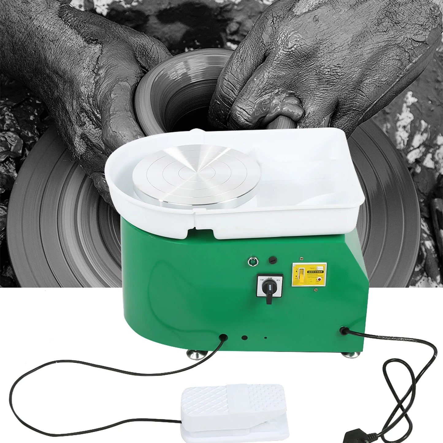 MMOOKA MMOOKA 350W 24cm Brushless Electric Pottery Wheel Machine for Student and Amateur Electric Clay Art Wheel Electric Clay Wheel MachineMMOOKA.COM