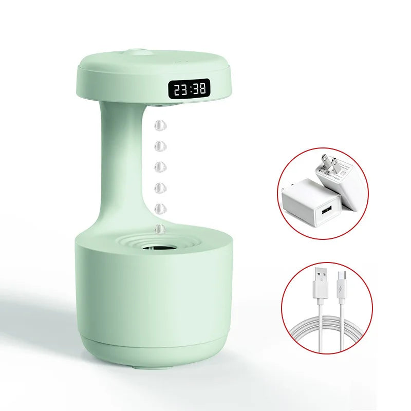 MMOOKA 2025 Latest Household Anti Gravity air Humidifier Ultrasonic Quiet Atmosphere Light Aromatherapy Machine Humidifier Dropshipping