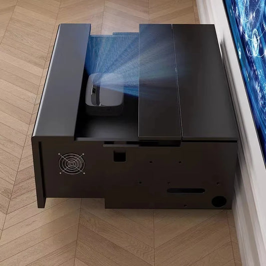 2024 New UST Projector TV Cabinet Ultra Short Throw Laser Remote Motorized Projector Cabinet for Home Theater