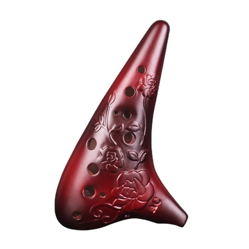 Legend Ocarina 12 Hole Alto C Tone Relief Sculpture Ceramics Ocarinas Professional Musical Instruments Offers Beginner Accessory