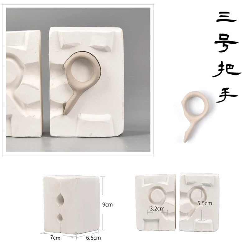 MMOOKA MMOOKA Ceramic Grouting Plaster Mold DIY Pottery Supplies Handmade Teapot/water Cup Handle Contour Sculpture Molding Auxiliary ToolsMMOOKA.COM