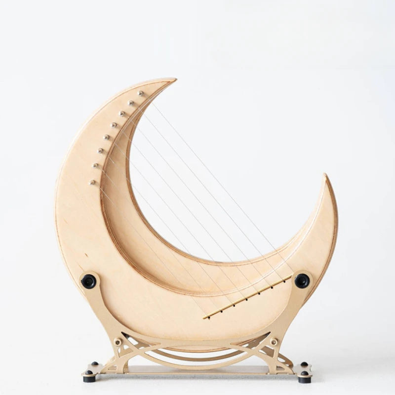 Portable Harp 15-string Lyre Beginner 10-string Lyre Small Harp Unique Art Design Chinese Musical Stringed Instruments