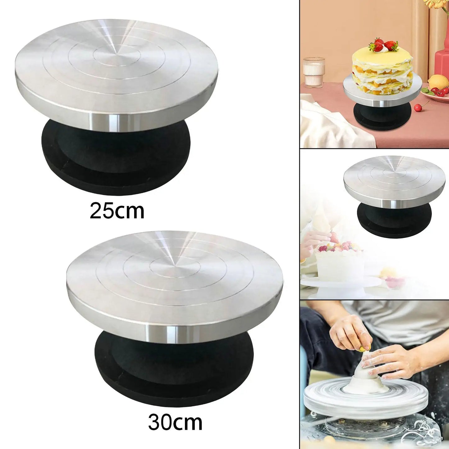 MMOOKA MMOOKA Heavy Duty Sculpting Wheel Turntable Pottery Stand Revolving DIY Ceramic Tool Projects Model Clay Art Crafts Turn Table SpinnerMMOOKA.COM