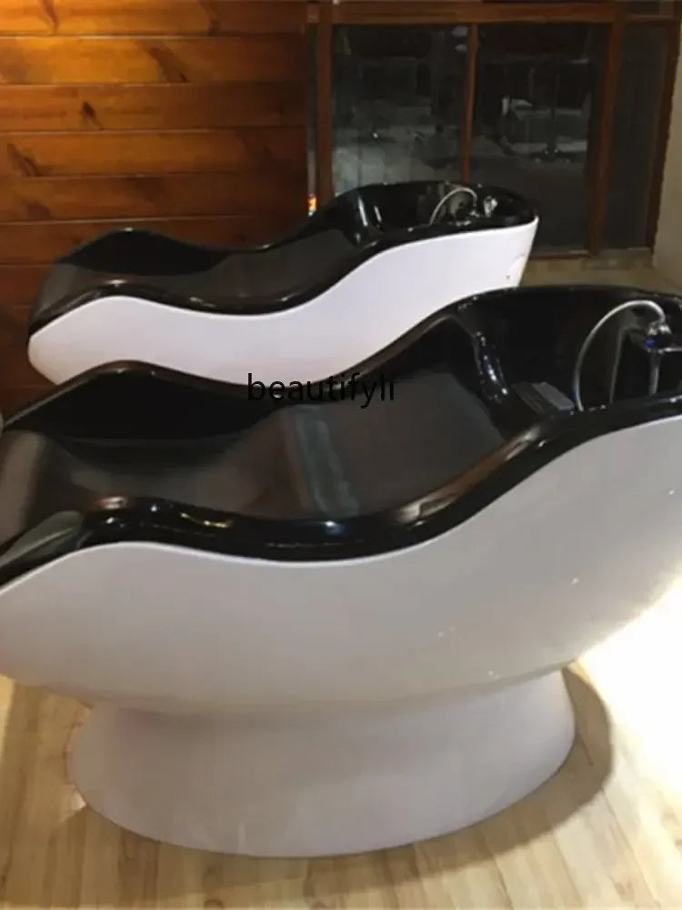 MMOOKA j Barber Shop Shampoo Chair for Hair Half Lying Shampoo Chair Sitting Beauty Flushing Bed