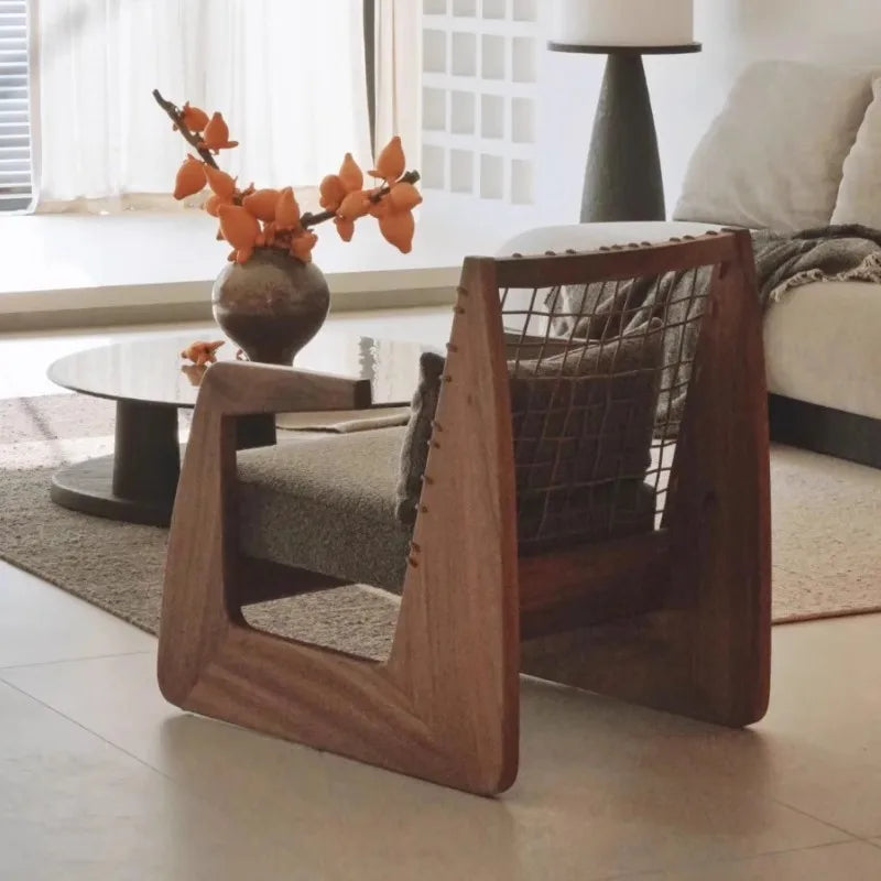 ANTNX Salon Balcony Living Room Chairs Relax Modern Individual Wooden Living Room Chairs Comfortable Lazy Sillon Postmodern Furniture ANTNX.COM